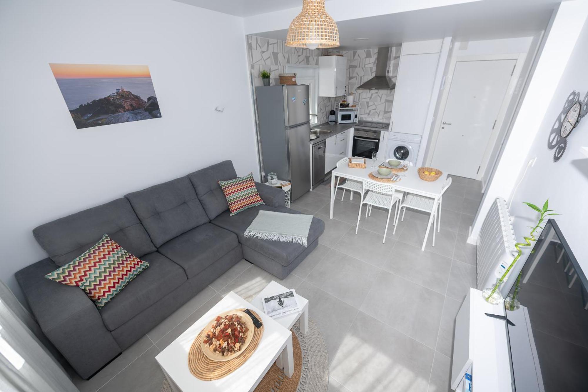 Apartamento O Tranvia En El Centro De Финистерре Экстерьер фото